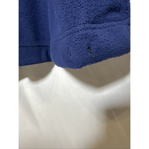 VTG JERZEES Sweater Men's L Blue Gray 1/4 Zip Heavy Fleece Pockets 90s - Picture 7 of 8